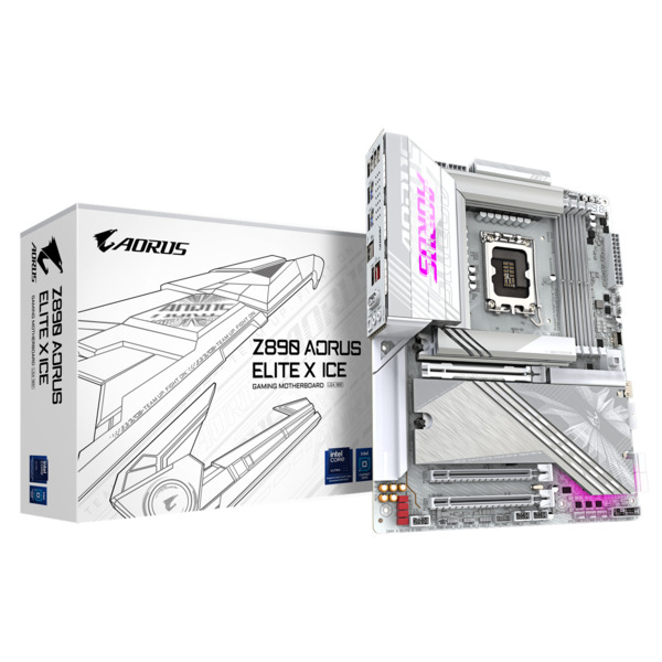 Gigabyte Z890 AORUS ELITE X ICE WiFi 7 LGA1851 ATX moderkort
