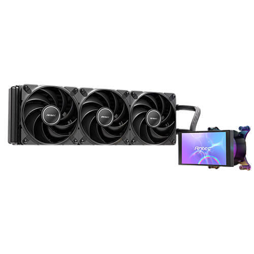 Antec Vortex View 360mm ARGB Liquid Cooler, Black
