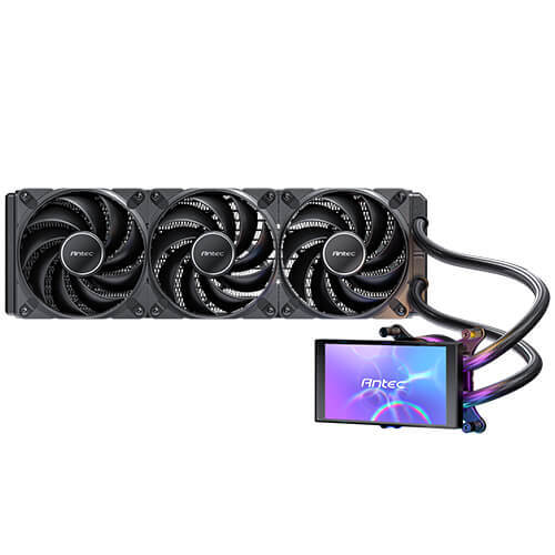 Antec Vortex View 360mm ARGB Liquid Cooler, Black