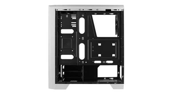 AeroCool Cylon -miditornikotelo ikkunalla ja RGB-valaistuksella, valkoinen