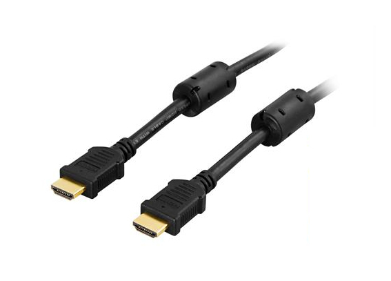 Deltaco HDMI &ndash; HDMI 1.4b - kabel, 1,5m, Svart