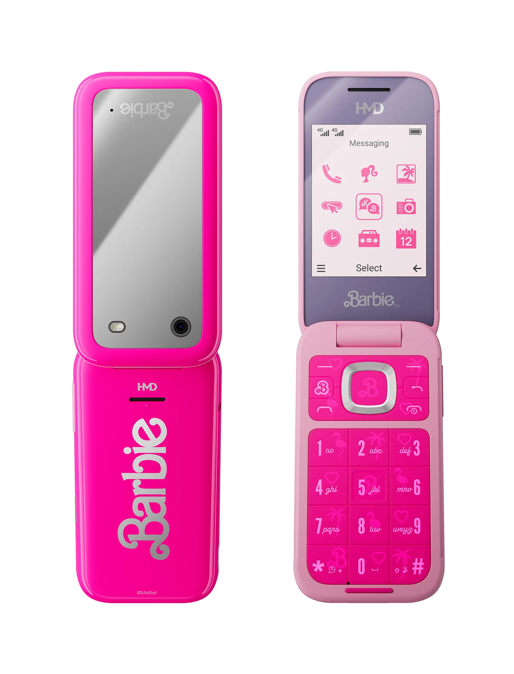 Nokia HMD Barbie Android - mobile phone, pink