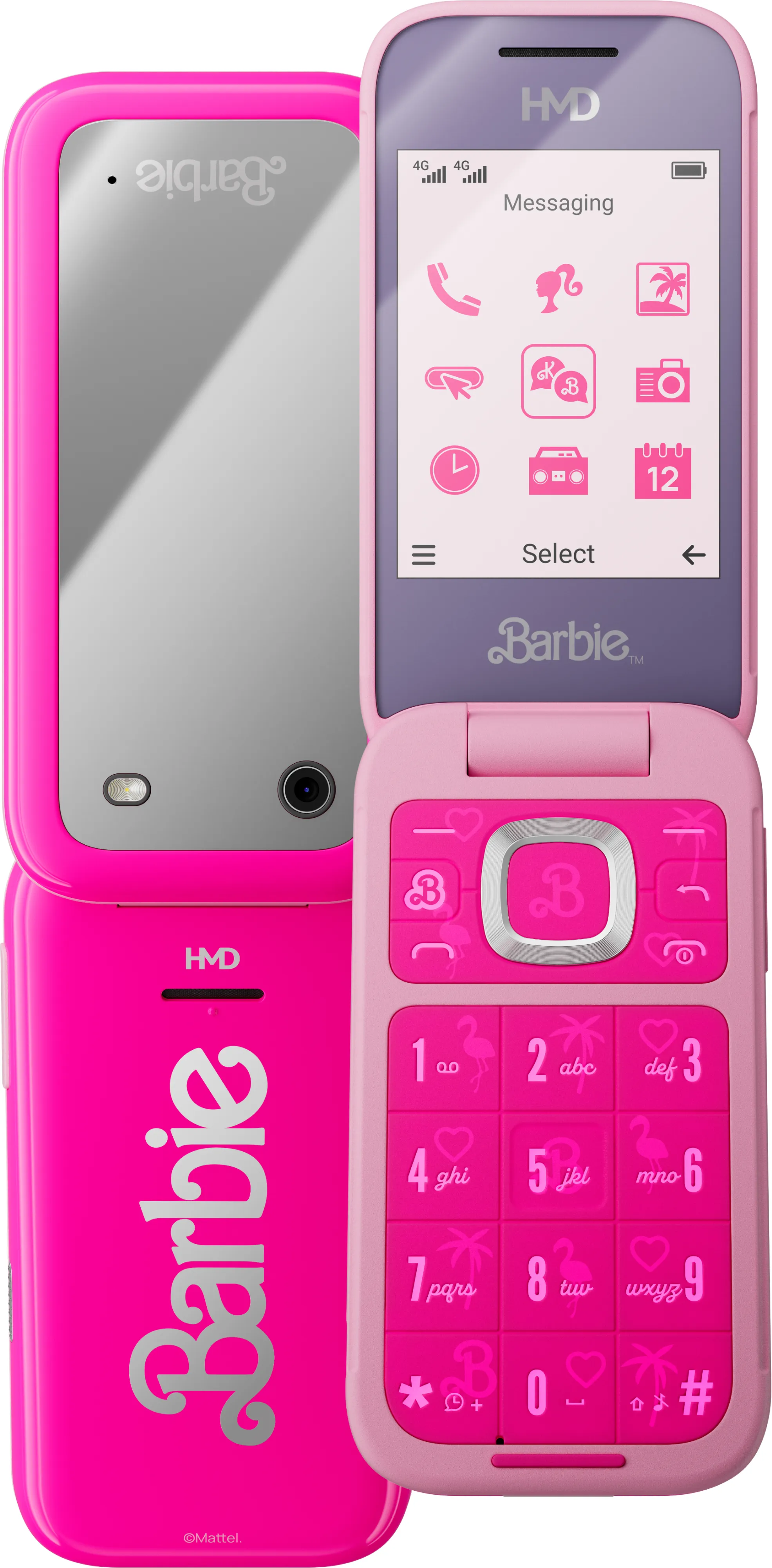 Nokia HMD Barbie Android - mobile phone, pink
