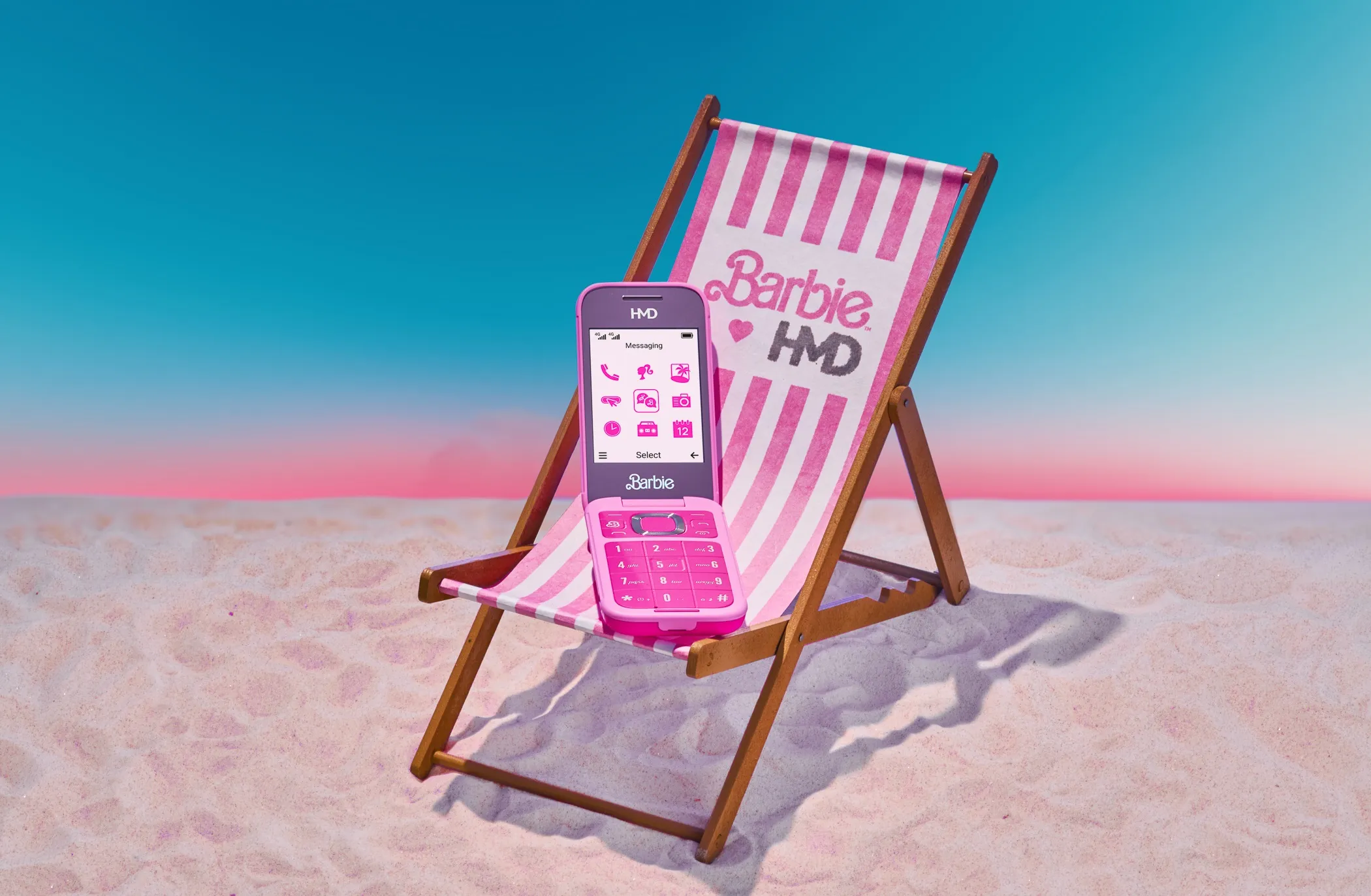 Nokia HMD Barbie Android - mobile phone, pink