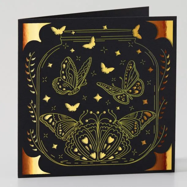 Cricut Insert Cards FOIL Celebration S40 (12,1 cm x 12,1 cm) 14-pack