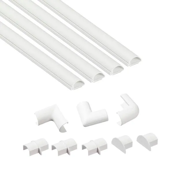 D-LINE Kabelkanal Kit 20x10mm 4x Kabelkanal/Tillbeh&ouml;r 1.0m