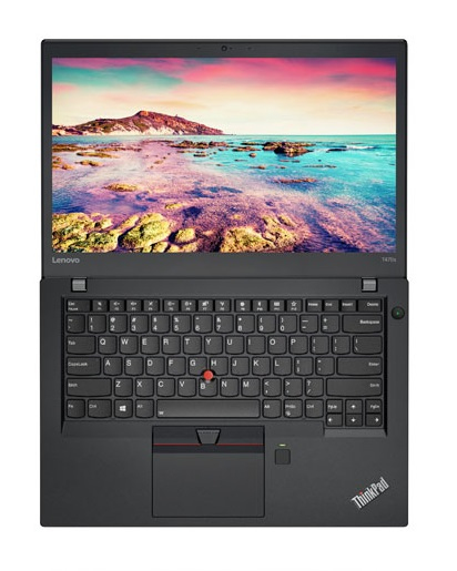 Lenovo 14" ThinkPad T470s, 512GB, Win 10 Pro - kannettava, musta
