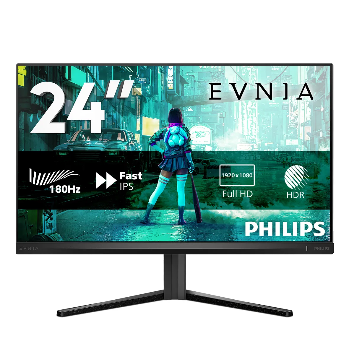 Philips Evnia 3000 24M2N3200S 23.8" Full HD, IPS, 180Hz, HDR Gaming Monitor