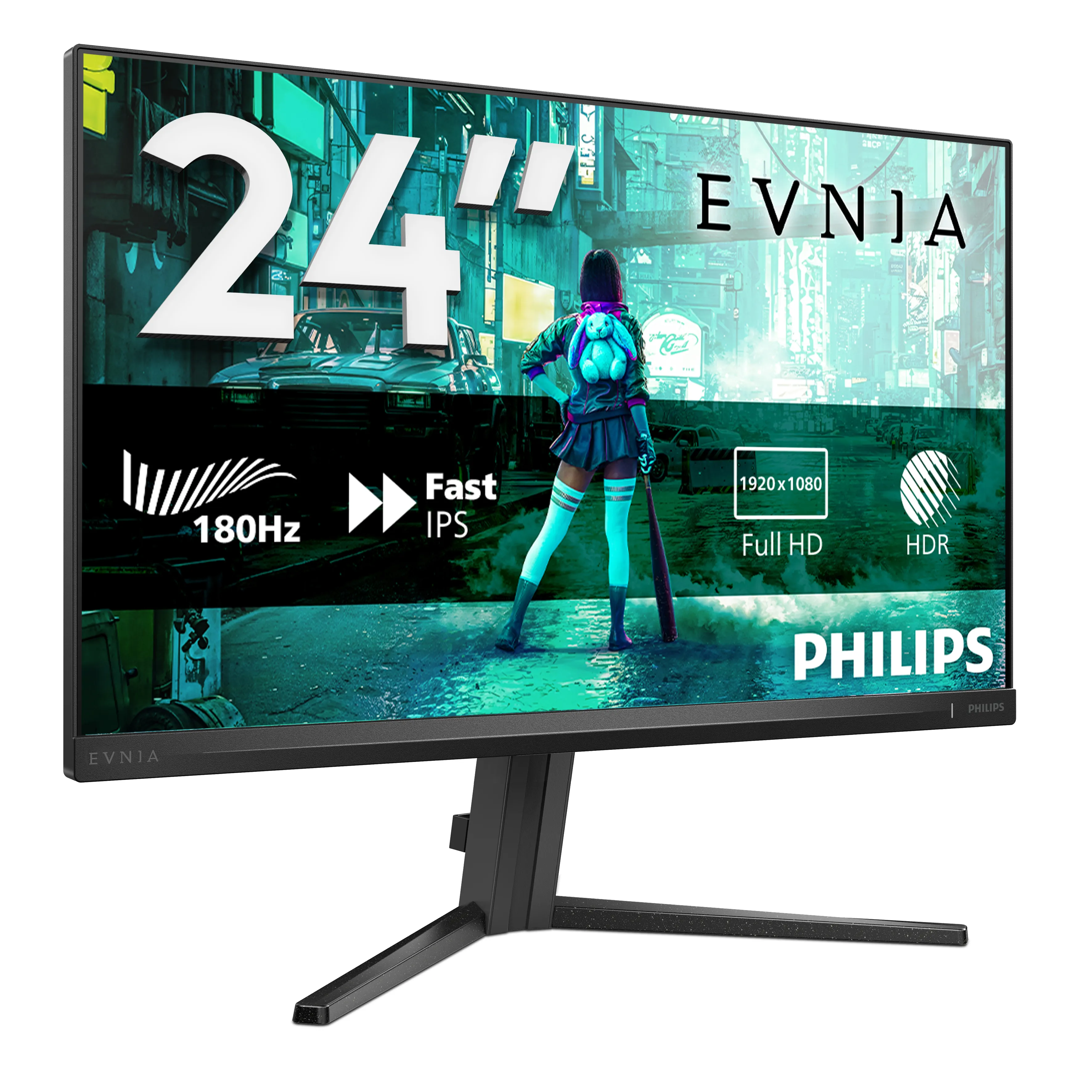 Philips Evnia 3000 24M2N3200S 23.8" Full HD, IPS, 180Hz, HDR -pelin&auml;ytt&ouml;