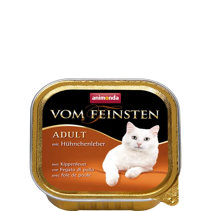 Animonda Vom Feinsten Adult Chicken Liver, Kissan märkäruoka, 100 g