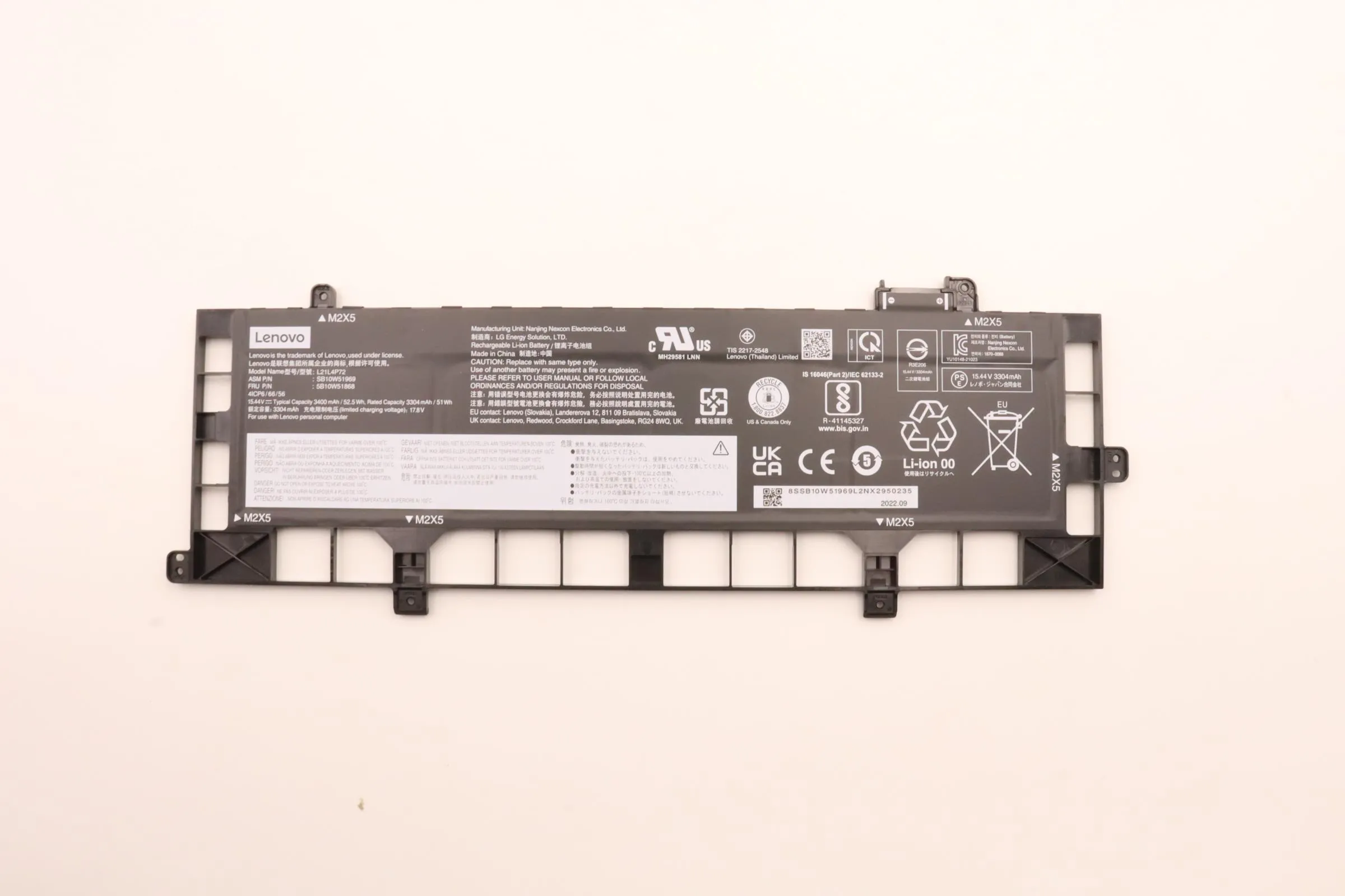 BATTERY Internal, 4c, 52.5Wh,