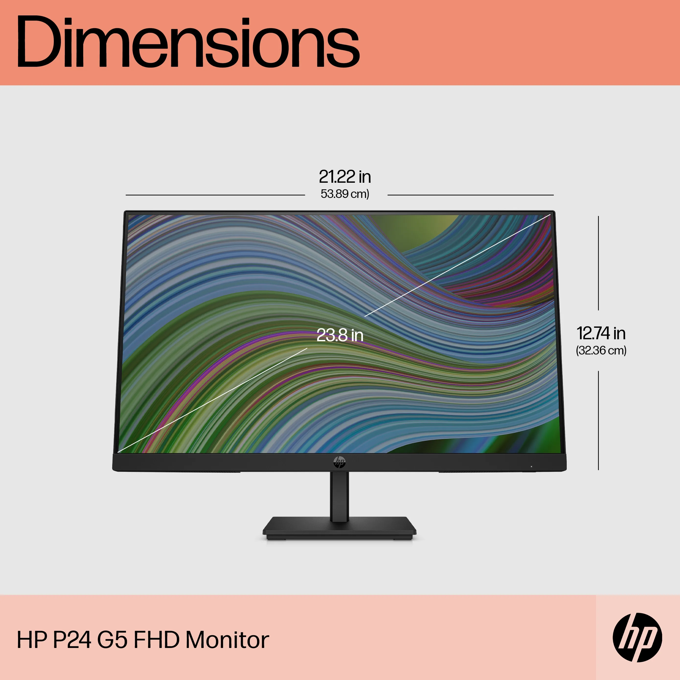 HP 24&quot; P24 G5 Full HD, IPS - monitor