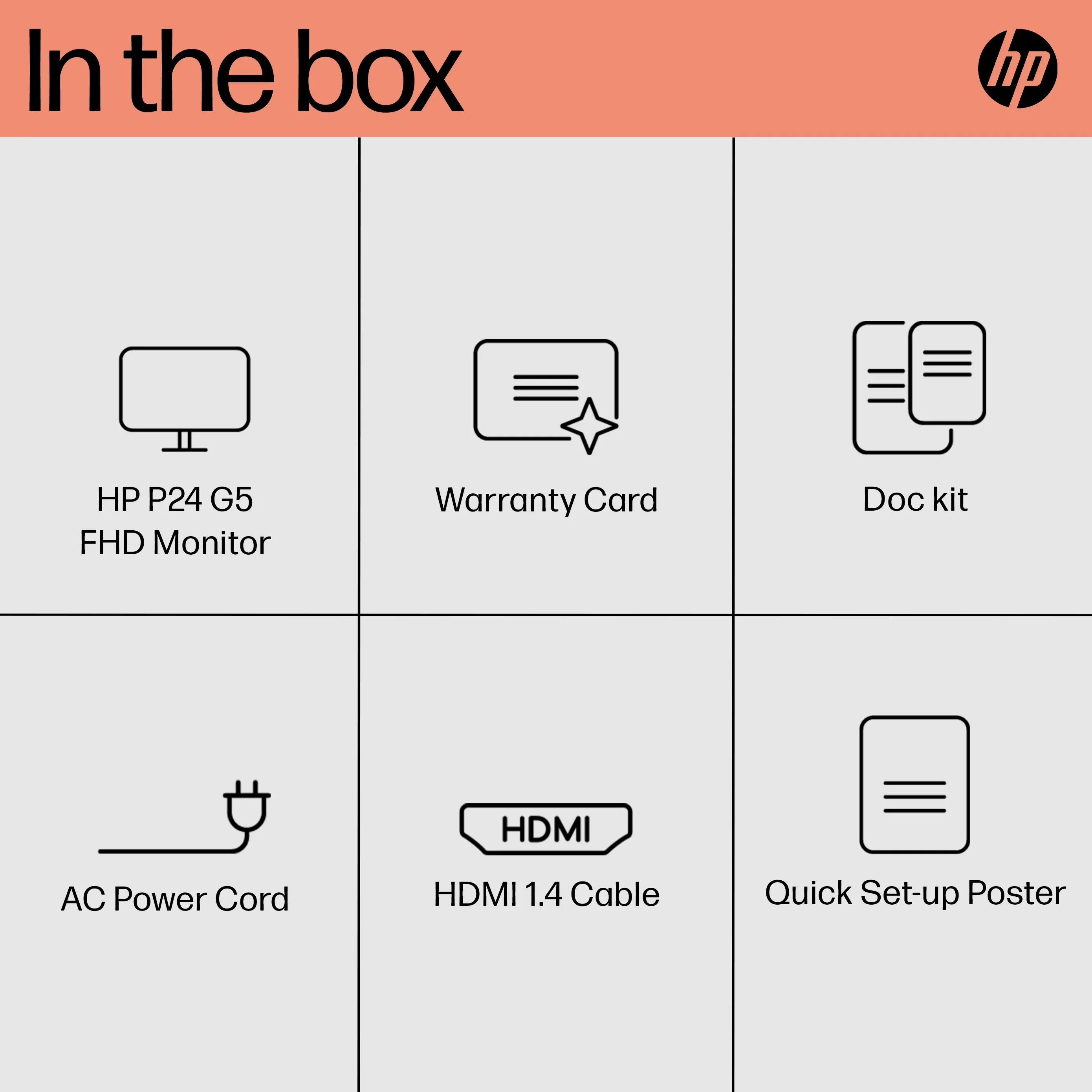 HP 24&quot; P24 G5 Full HD, IPS - monitor