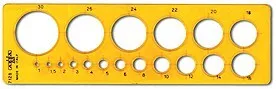 Template circles 1-30 MM
