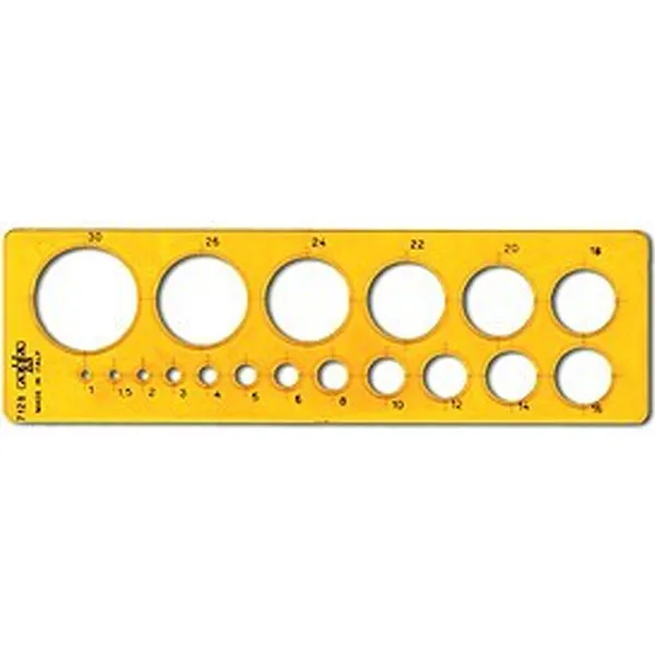 Template circles 1-30 MM