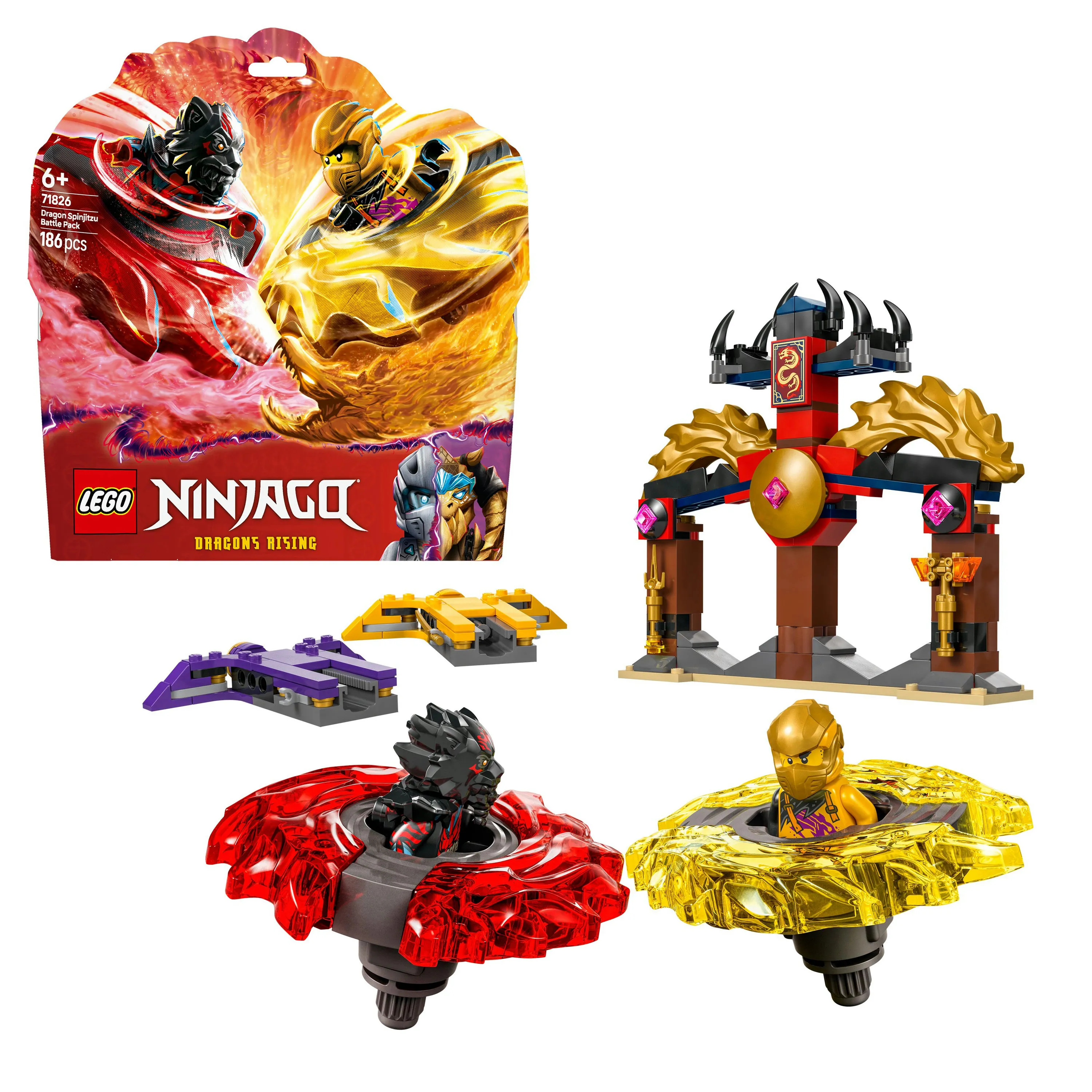 LEGO NINJAGO Spinjitzu-lohik&auml;&auml;rmetaistelupaketti 71826