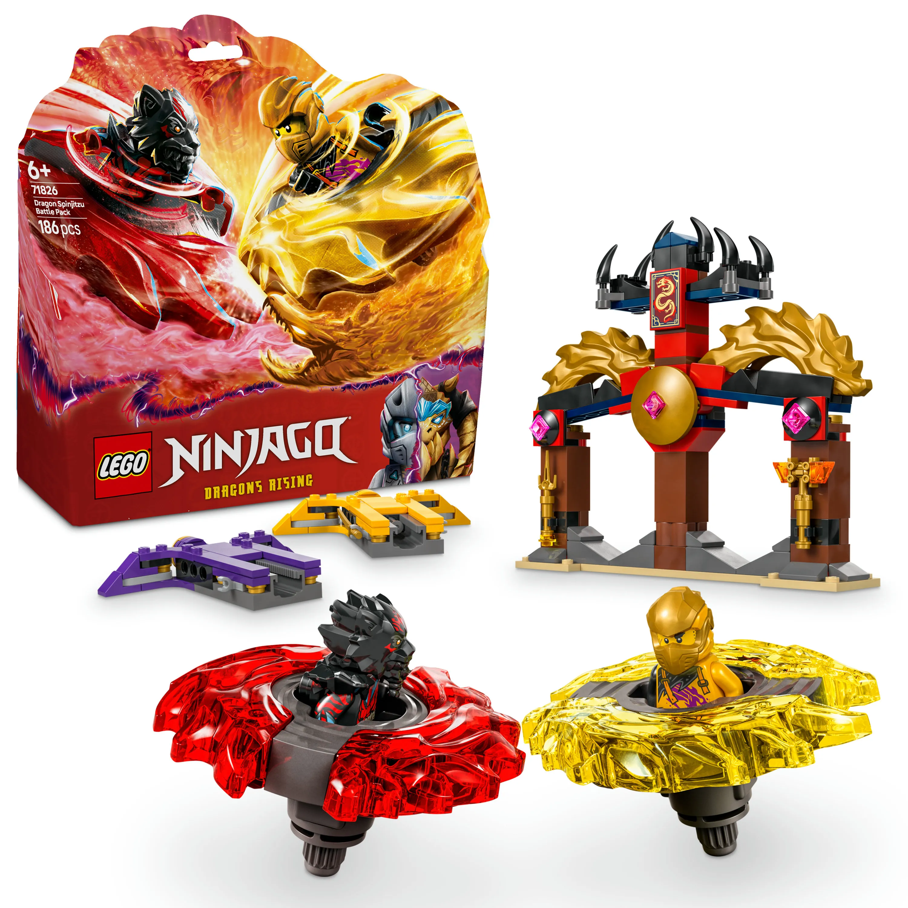 LEGO NINJAGO Spinjitzu-lohik&auml;&auml;rmetaistelupaketti 71826
