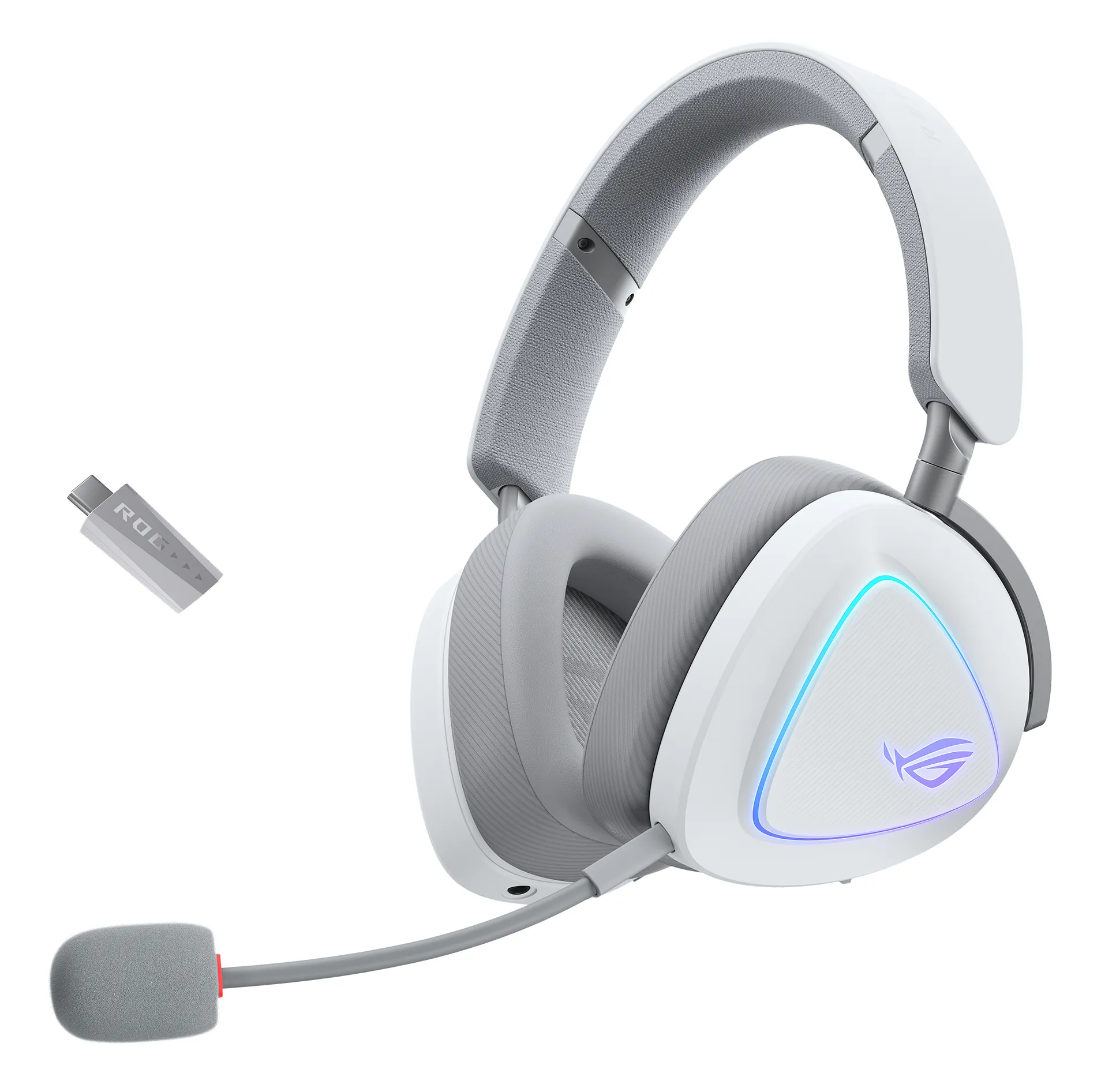 Asus ROG Delta II - trådlös spelheadset, Vit