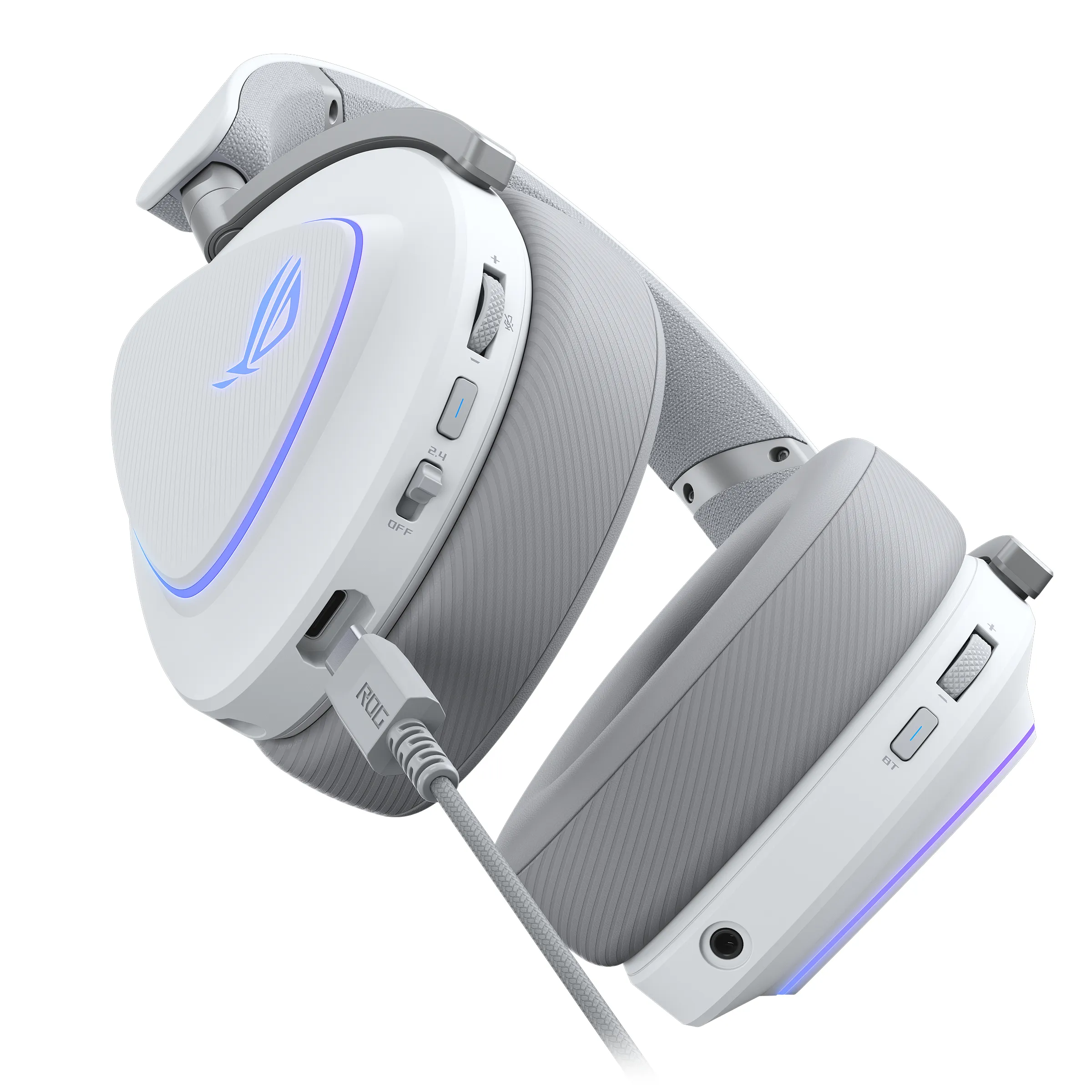 Asus ROG Delta II - trådlös spelheadset, Vit