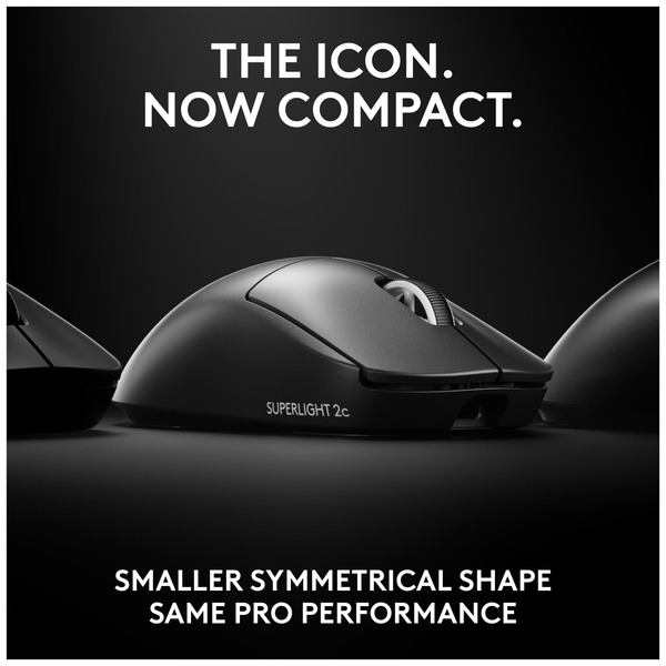 Logitech G PRO X SUPERLIGHT 2c Wireless Gaming Mouse, Black