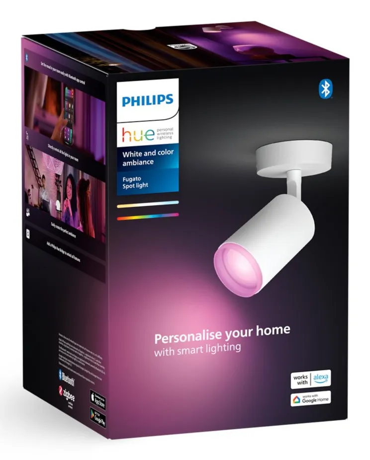 PHILIPS HUE FUGATO SINGLE SPOT WHITE 1X5.7W, 240V