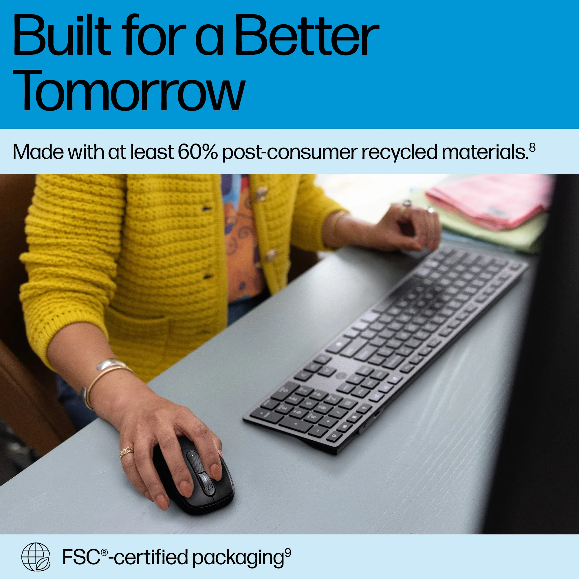HP 725 Multi-Device Rechargeable Wireless Keyboard Smartbuy