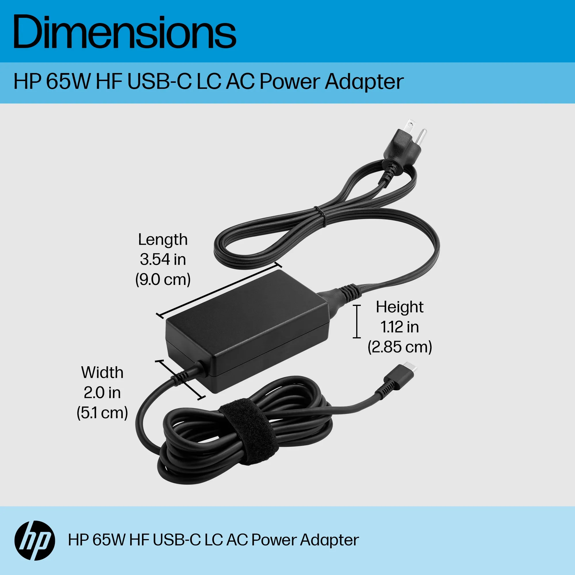 HP 65W Halogen Free LC USB-C AC Adapter