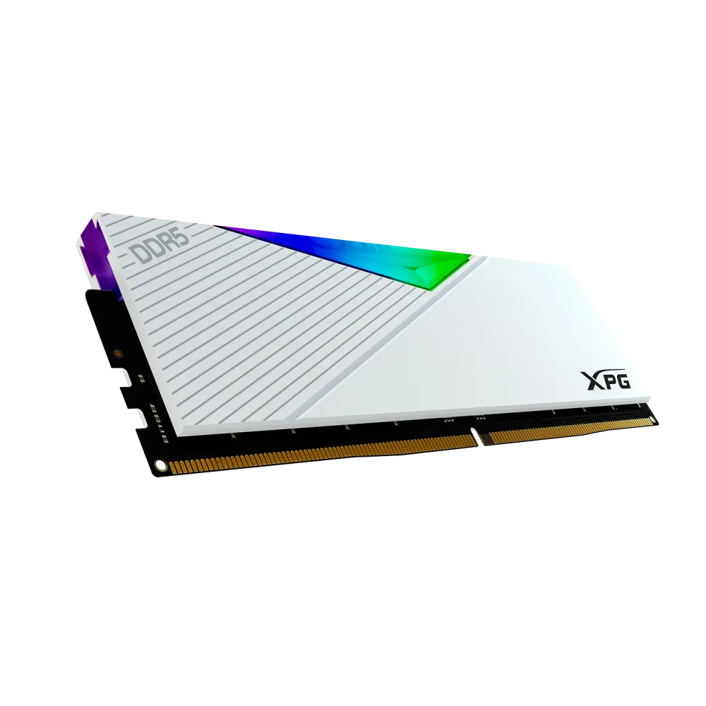 ADATA DDR5 16GB - 5200 - CL - 38 - Single-Kit - DIMM - AX5U5200C3816G-CLARWH, XPG LANCER RGB - white