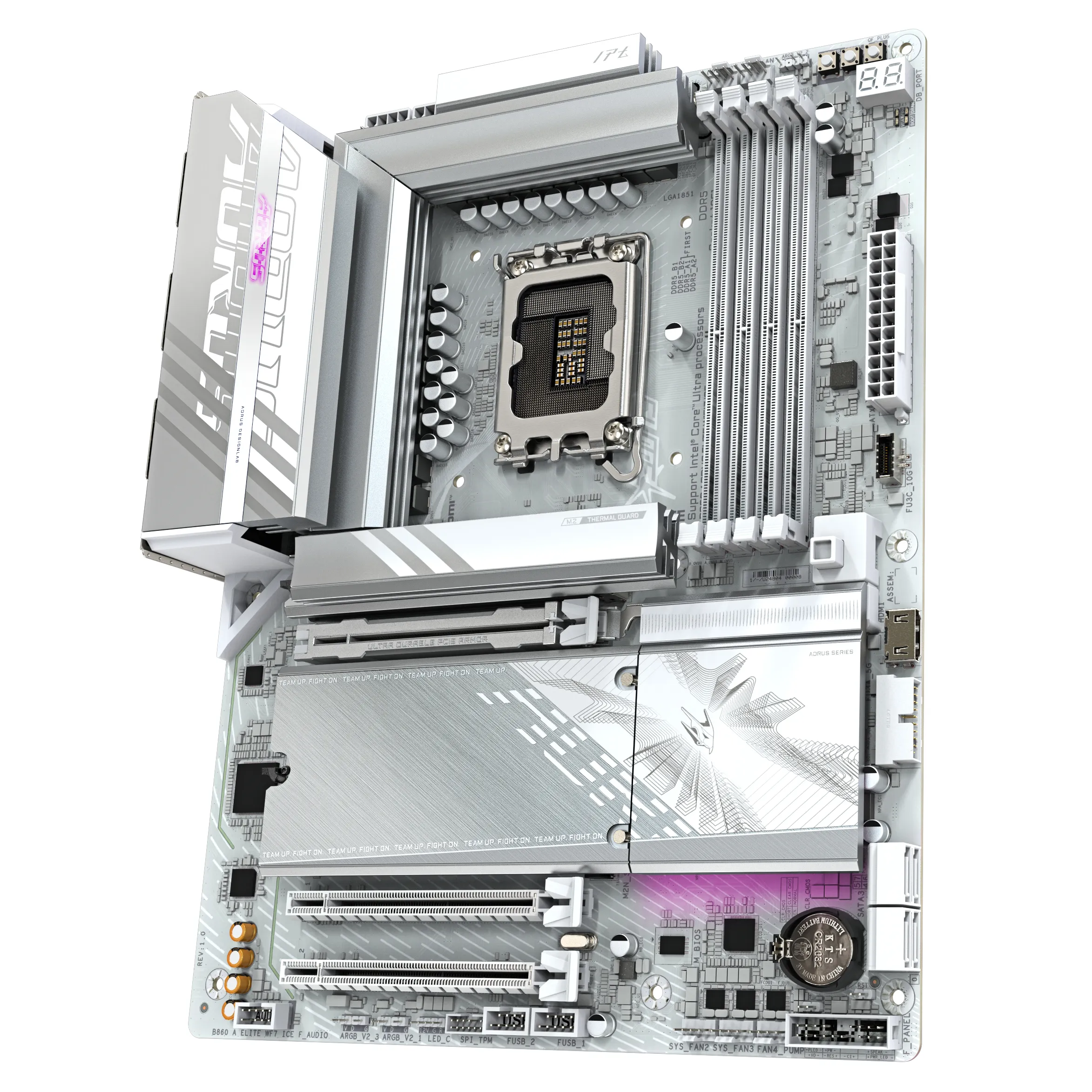 Gigabyte B860 AORUS ELITE WIFI7 ICE LGA 1851 DDR5 ATX - motherboard