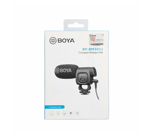 BOYA BY-BM3011, Condenser Shotgun Microphone, Black
