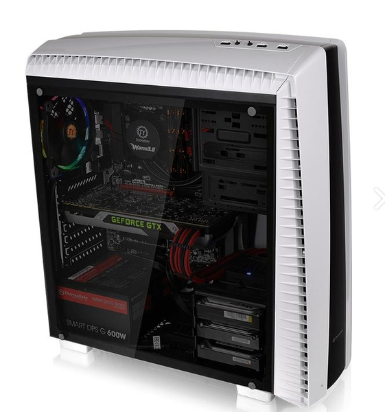 Thermaltake Versa N27 Snow TG Midi Tower PC Case