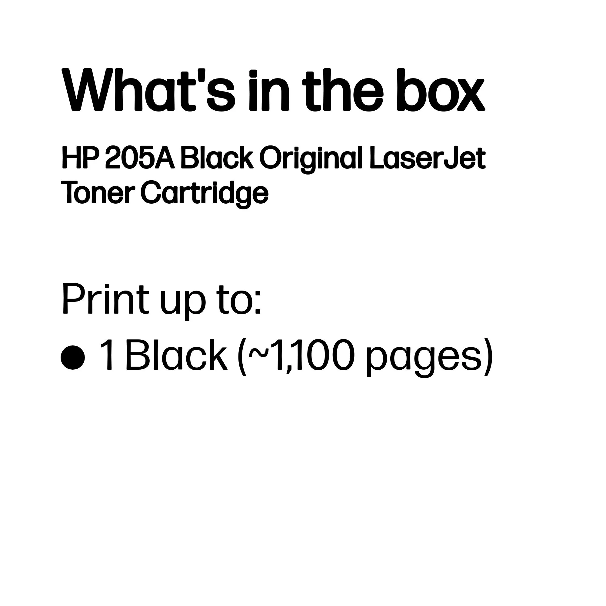 HP Toner/205A Original LaserJet Cart BK