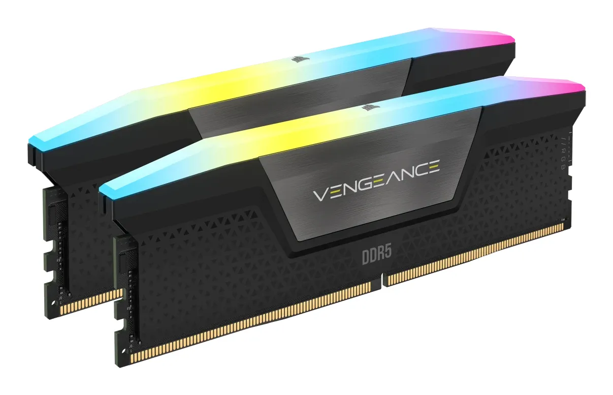 Corsair Vengeance RGB 32GB (2 x 16GB) DDR5 6400 MHz, CL36 Memory, Grey (EXPO)