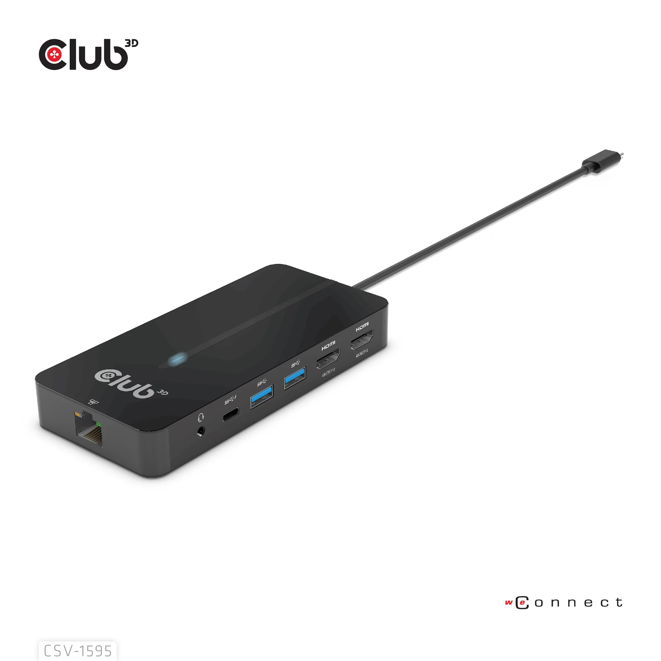 Club 3D 3.1 Gen1 USB-C 7-in-1 -hubi, Musta Club 3D 3.1 Gen1 USB-C 7-in-1 -hubi, Musta