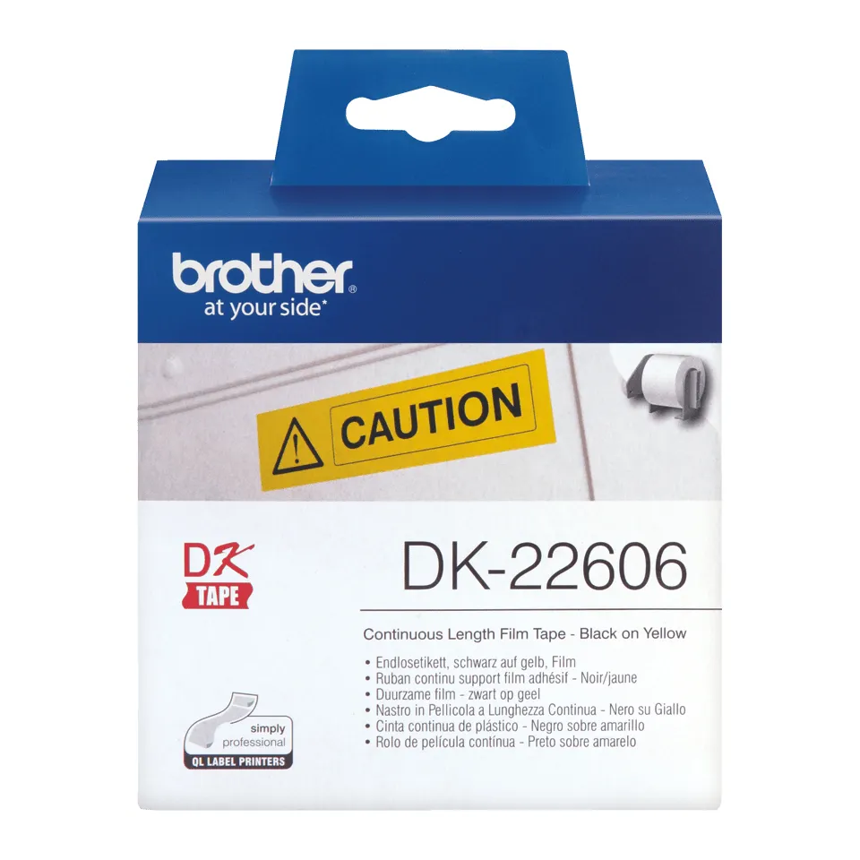 BROTHER DK22606 YELLOW FILM TAPE 62MM