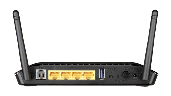 D-Link Wireless N ADSL2+ Router, 4 Port 10/100 Switch Norge
