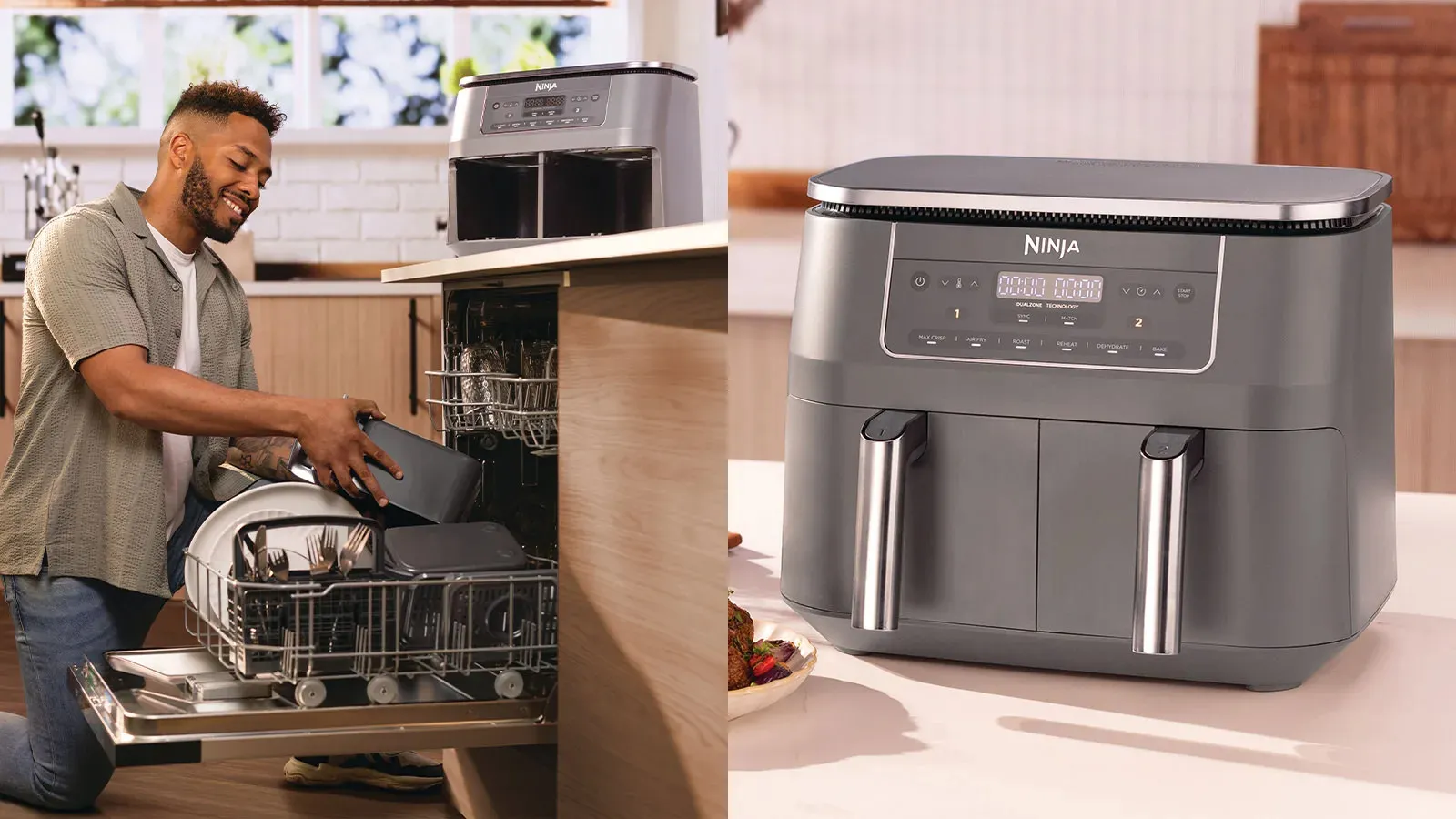 Ninja DZ300EU, 7,6 l, 3,2 kg, 2400 W, airfryer, harmaa