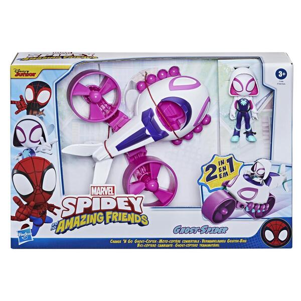 Spidey and his Amazing Friends Feature Vehicle 2-in-1 Ghost Copter