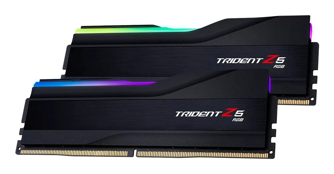 G.Skill DIMM 64 GB DDR5-6000 (2x 32 GB) dual kit, RAM (black, F5-6000J3636F32GX2-T, Trident Z5 RGB, XMP)