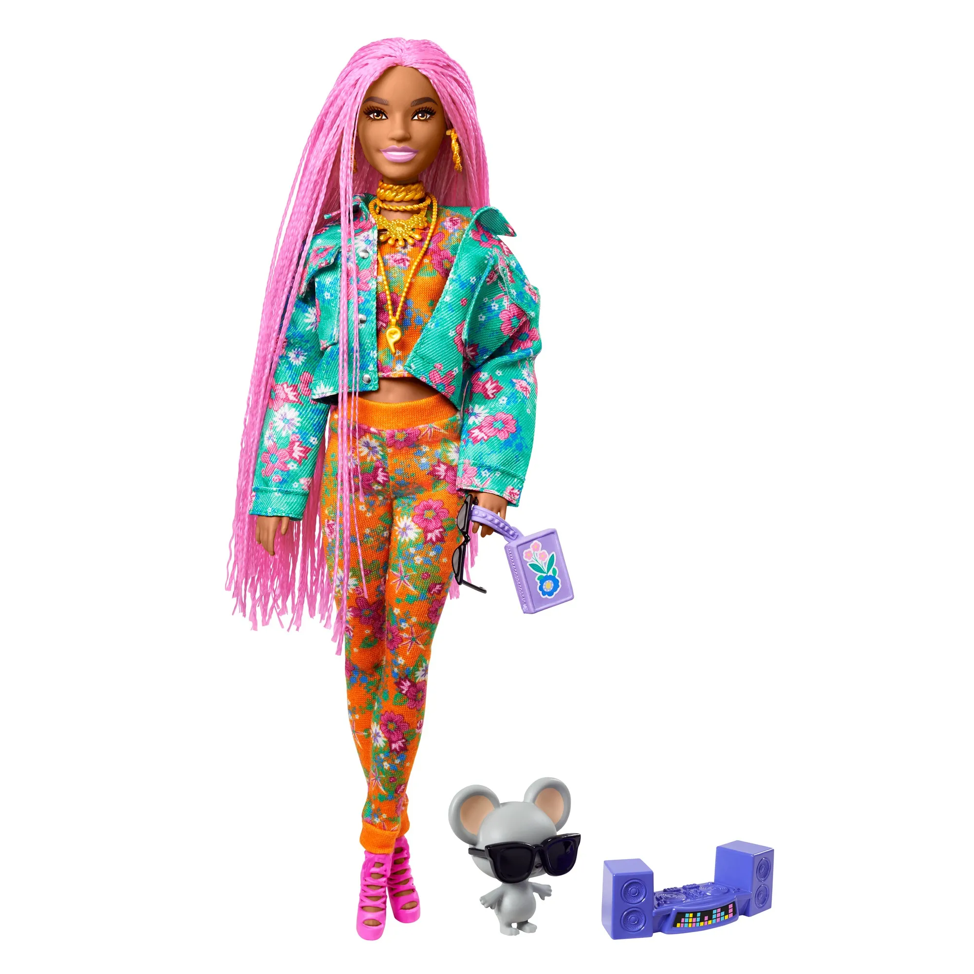 Barbie Extra with pink braids - GXF09