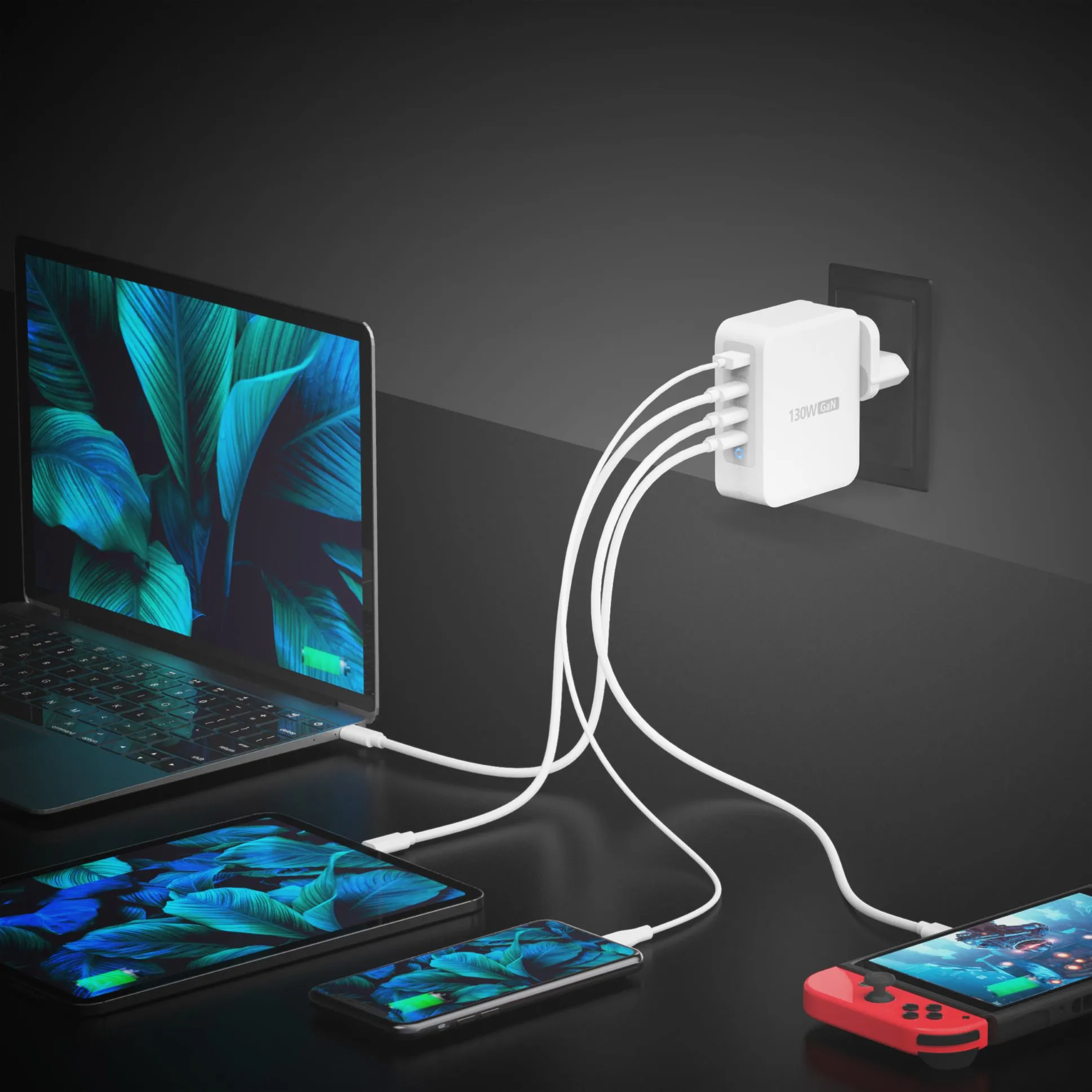 J5Create 130W GAN USB-C 4-PORT CHARGER - EU