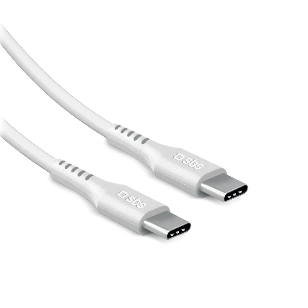 SBS USB-C cable, 60W, 2 m, White
