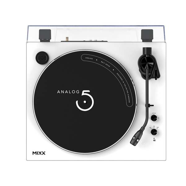 MIXX Vinyl Record Player Analog 5 Stereo White