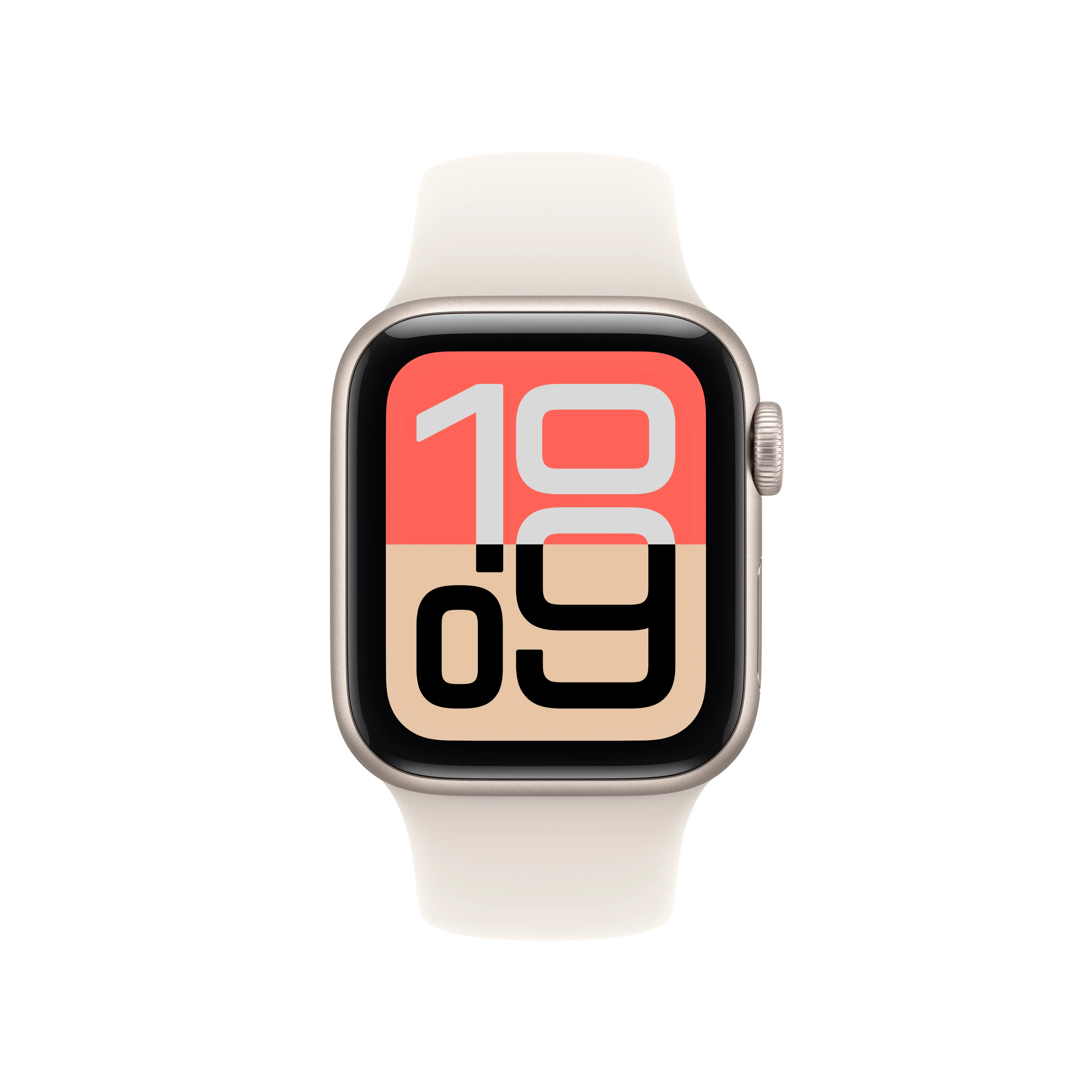 Apple Watch SE 3 (GPS + Cellular) 40 mm tähtivalkea alumiinikuori ja urheiluranneke, M/L