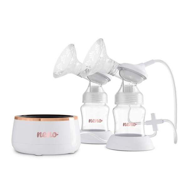 Neno Bella Twin s&auml;hk&ouml;k&auml;ytt&ouml;inen kaksoisrintapumppu - Moon White