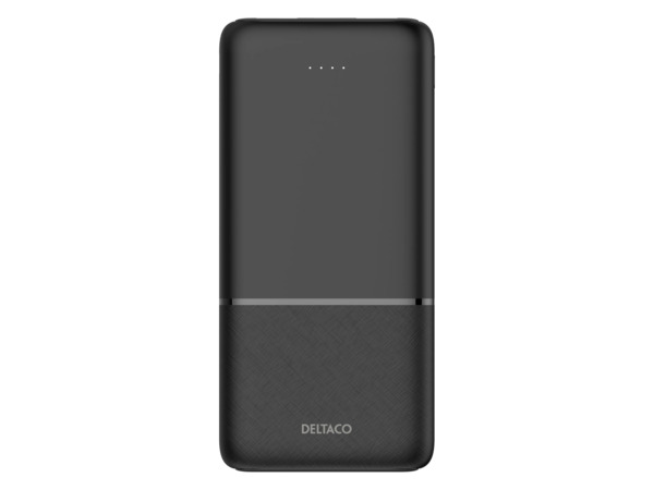 Deltaco 2x USB-A 18W, 1x USB-C PD 20W -varavirtal&auml;hde, 10000mAh