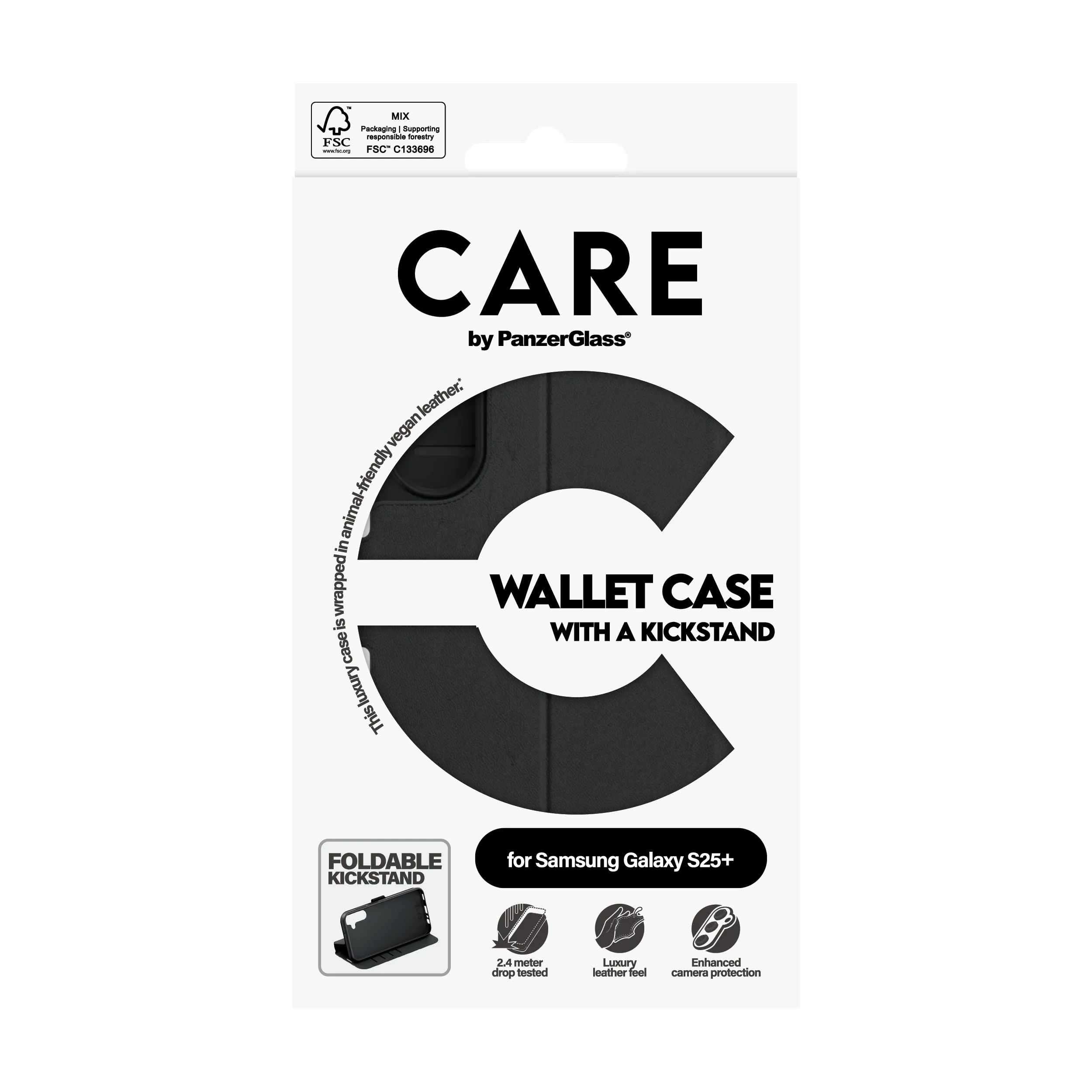 Care by PanzerGlass Galaxy S25+ Wallet Case with Kickstand