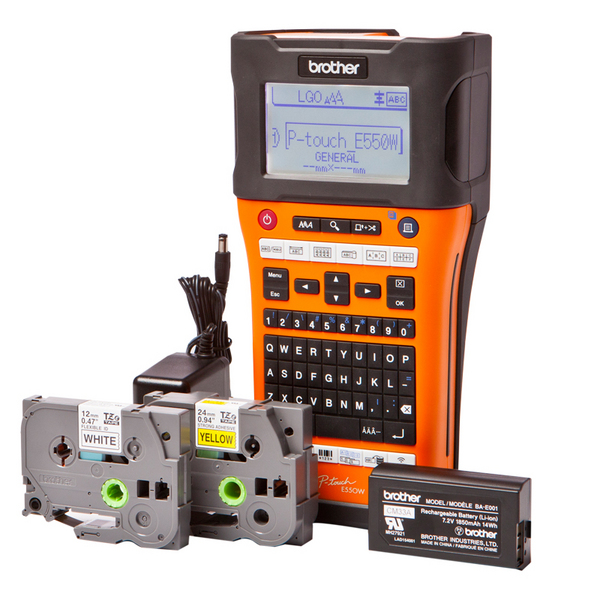 BROTHER P-Touch PT-E550W + 4 Tape