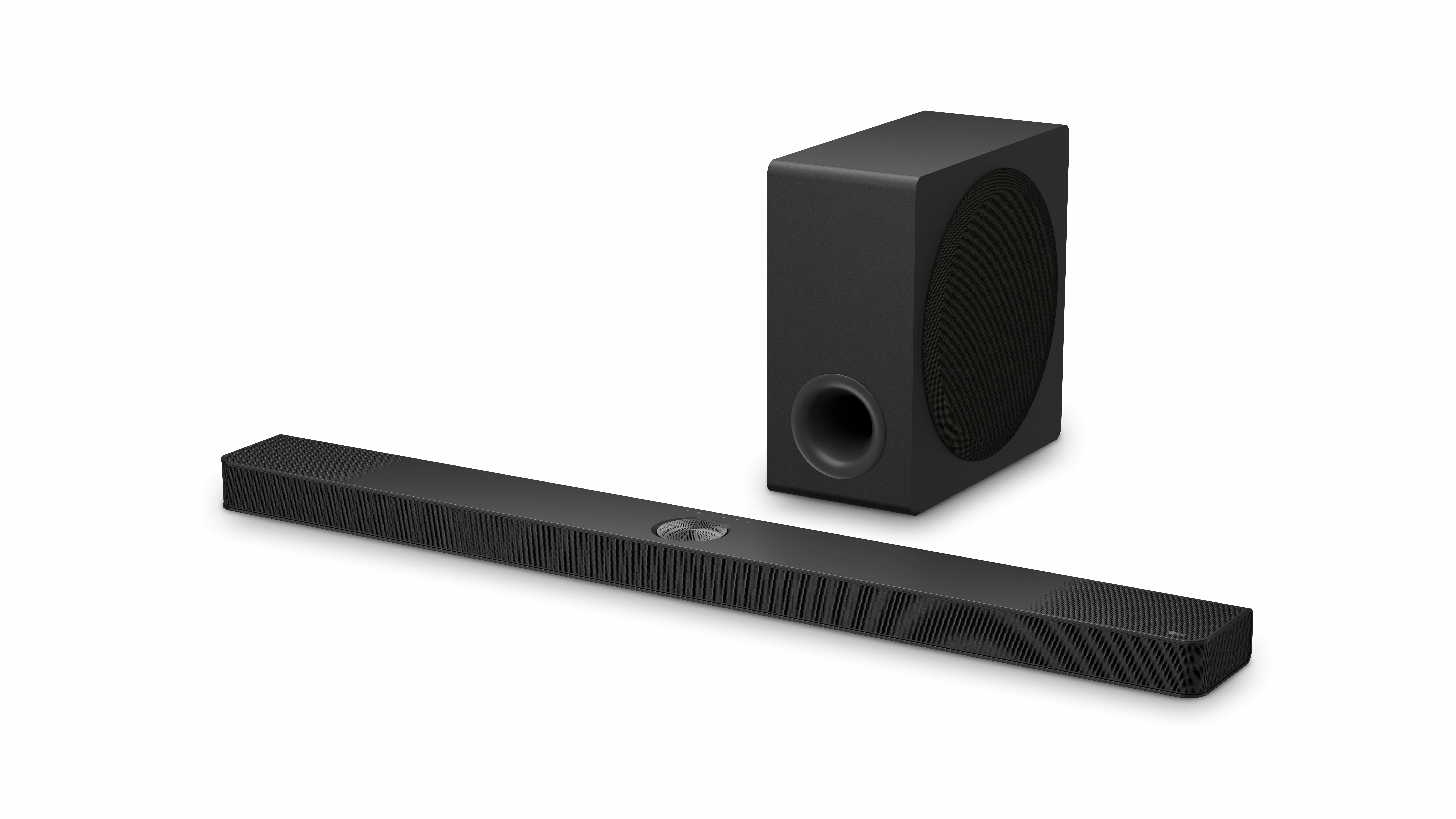 LG S90TY, 5.1.3, Dolby Atmos soundbar system, med trådlös subwoofer, svart