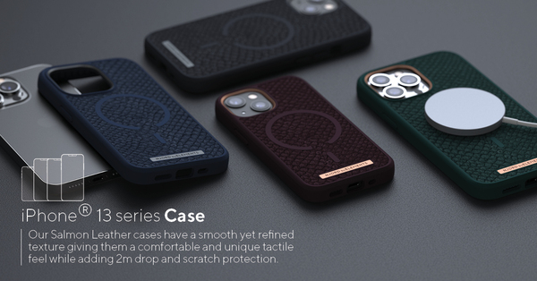 NORDIC ELEMENTS Salmon Case iPhone 13 Pro Grey